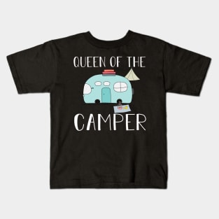 Queen Of The Camper Kids T-Shirt